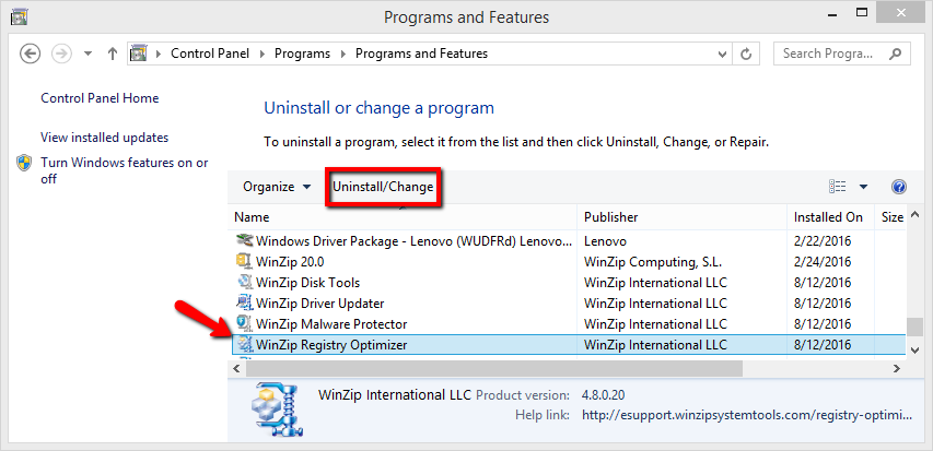 how to get rid of winzip